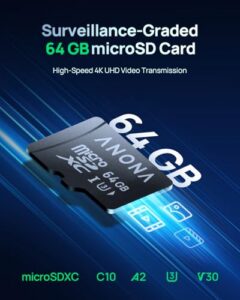 Suitable for Anona Pano 4K Indoor Camera (64 GB)