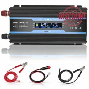 2000W Power Inverter 12V to 240V with LCD Display