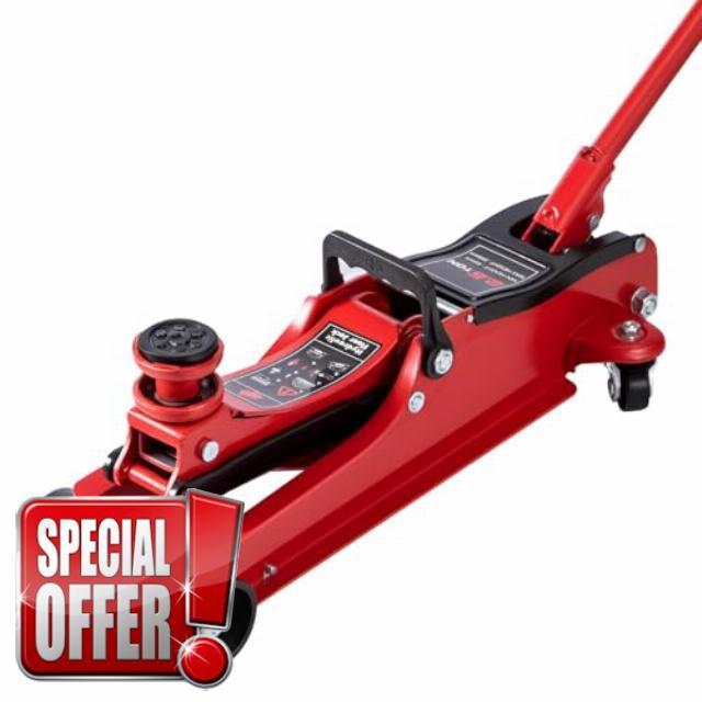 2.5 Ton Hydraulic Low Profile Floor Jack Heavy Duty Trolley Jack for Car jack Van Truck Trailer Auto Repair (Red)