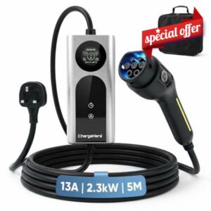 Portable EV Charger Type 2 to UK 3 Pin Plug
