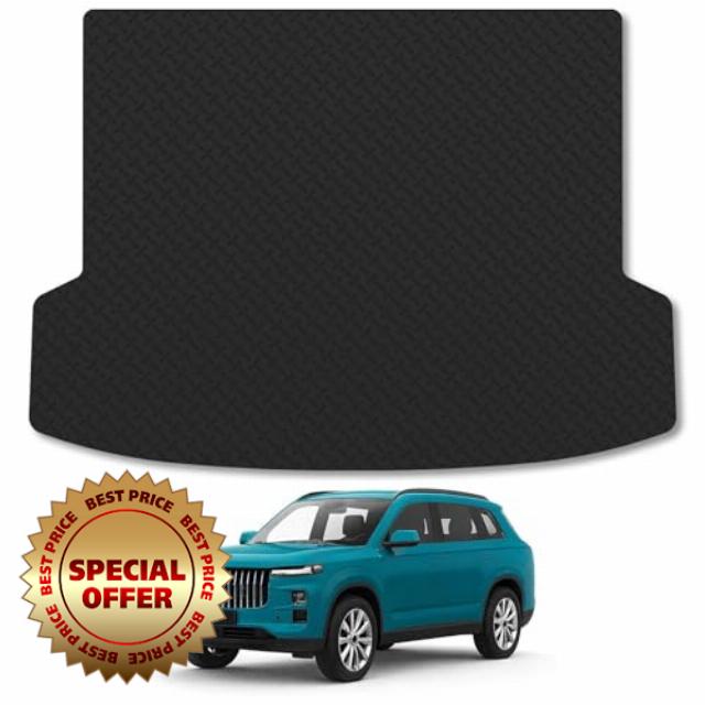 Jaecoo 7 [Plug-In-Hybrid Models] (2024+) 5mm Rubber Boot Liner Compatible with Mat Accessory Premium Thick Tailored Protector Anti-Slip Durable Custom Dog Friendly Heavy-Duty Easy-Clean All-Weathe