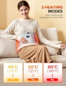 10000mAh Lower Back Massager with 3 Heat 3 Vibration