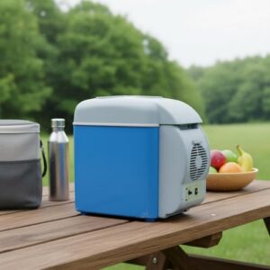 12V Electric Cooler & Warmer with Carry Strap Thermoelectric