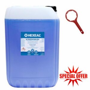 Hexeal Screenwash 25L – 25L of Winter Strength