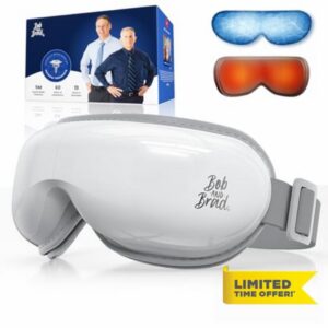 Bob and Brad Eye Massager with Heat and Cooling Gel Mask for Migraine Relief
