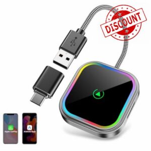ESSGOO Mini Wireless Adapter for Apple CarPlay/Android Auto