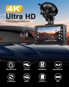 WiFi Dashcam with 64GB Card