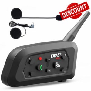 EJEAS V6 Pro+ Motorcycle Helmet Bluetooth Intercom Headset