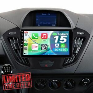 Android 15 Car Stereo 9"IPS Radio for Ford Transit Custom Tourneo 2013-2017 | 4+64GB Ford Transit Custom Radio