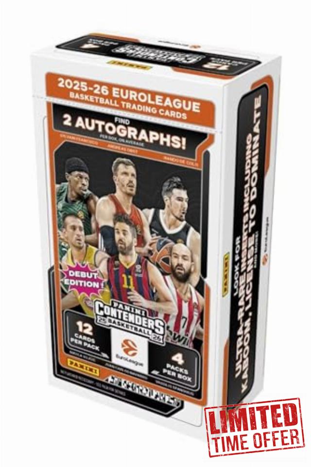 2025-26 Panini Contenders EuroLeague Basketball Hobby Box