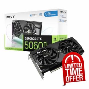 PNY GEFORCE RTX™ 5060 Ti 8GB Overclocked Dual Fan DLSS 4