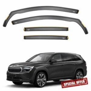 ISPEED Wind Deflectors For Skoda Kodiaq MK2 2024-2027 5-Door SUV 4pc Set | Keep Your Car Ventilated In Rain & Wind