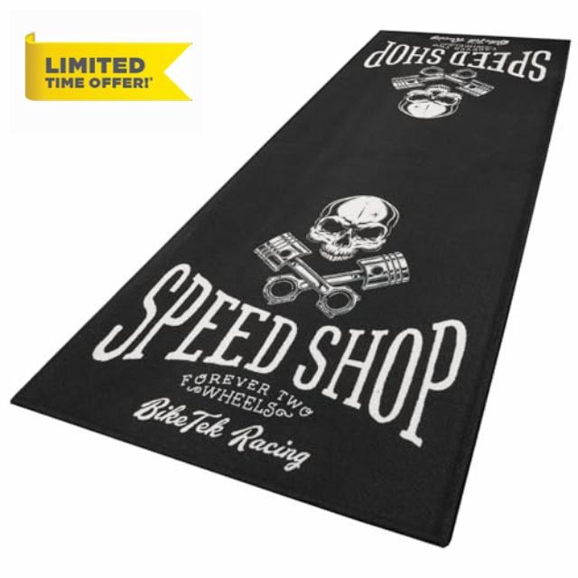 BikeTek Series 7 Motorcycle Workshop Pit Garage Mat Speed Shop 190 x 80 cm