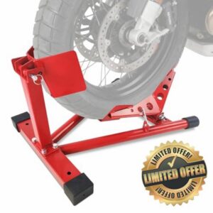 Heavy-Duty Motorcycle Wheel Chock & Front Stand – 680kg (1500 Lb) Capacity