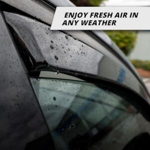 Accessories Smoked UV & Scratch Resistant Acrylic In-Channel Fitting Air Ventilation & Rain Protectio