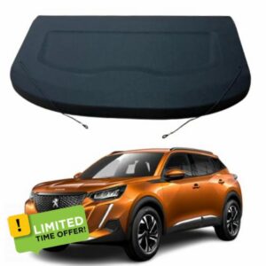 Car Parcel Shelf - Compatible with Peugeot 2008 MK2 2020-2024 | Sturdy Boot Cover with Cord for Extra Storage | Space Saving Car Accessories | Black | TCC Parcel Shelf Direc