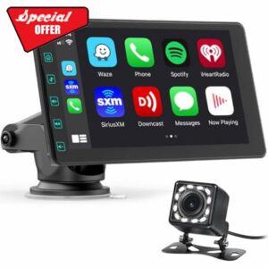 DYWSWINN 7" Wireless Car Stereo for Apple Carplay & Android Auto with Backup Camera