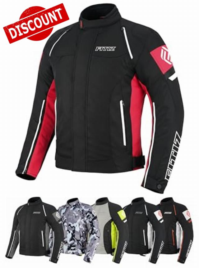 Premium Motorcycle Jacket Men for Adventure/Touring with Cordura Textile Summer Winter Windproof Bike Jacket for Racing