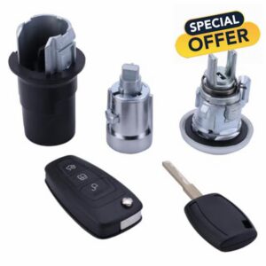 Complete Lock Set with Flip Remote Key Fit for Ford Transit Custom MK8 2015-2020 2226990