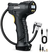 AstroAI Car Tyre Inflator Air Compressor, Portable USB Rechargeable Electric Bike Pump 150 PSI, T...
