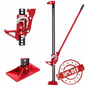 Warmiehomy Farm Jack 3 Tonne High Lift Jack 48" Utility Farm Jack Heavy Duty for Tractors Trucks Bumper Lift Jack 1m Max Lift Height