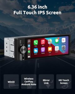6.36 inch HD IPS bildschirm Auto Display Bluetooth Head Unit with Reverse Camera Function