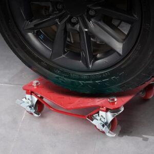Heavy Duty Car Tire Wheels Cart Moving Cars