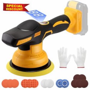HuuppHip Cordless Car Buffer Polisher for 18/21V Battery