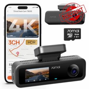 70mai T800E 4K 3 Channel Dash Cam