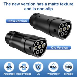 Electric Vehicle Charging Adapter (SAE J1772 to IEC62196) 32A 8KW for Type 2 Electric Vehicles Conversion Converte