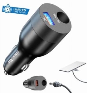 60W Starlink Mini Car Adapter 12V to 24V DC Step Up Converter for Official 16AWG 30M Cable