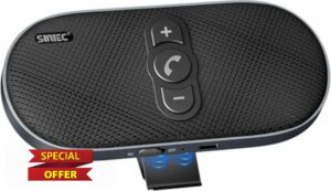 Hands Free Car Phone Kit Bluetooth: 6W Bluetooth Handsfree Car Speaker for Cell Phone Works on Van Truck - Dual Mics Support Siri Voice Assistant Hands-free Kit - BC990G