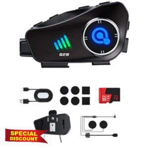 With 32G TF Card 1080P Video Motorcycle DVR WIFI Camera Recorder Waterproof HD Waterproof Headphone Helmet Headset Handsfree Call