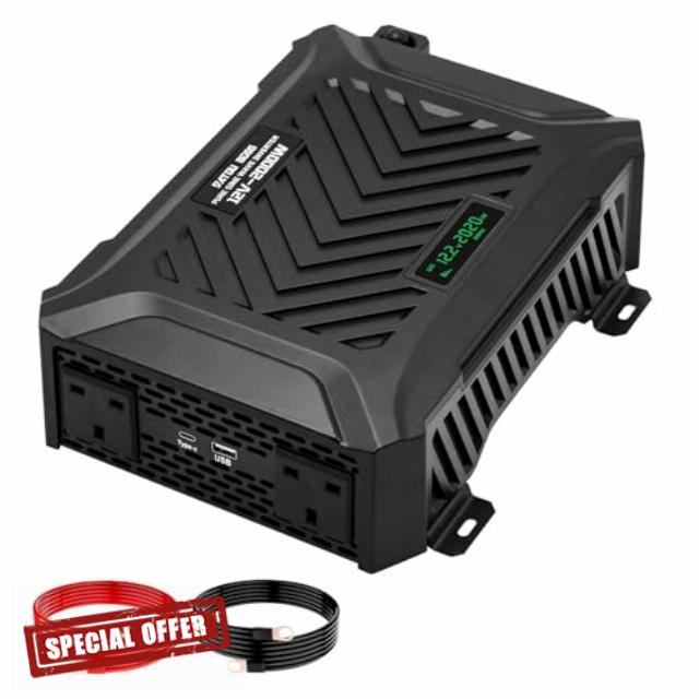 DATOUBOSS 2000W Inverter 12V DC to 240V AC