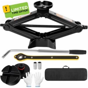 3 Ton Scissor Jack with Ratchet Handle & L-Wrench