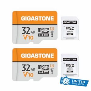 GIGASTONE 32GB Micro SD Card 2-Pack