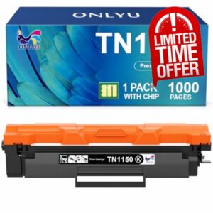 ONLYU TN1150 Toner Cartridge Compatible for Brother TN1150 TN 1150 TN-1150 Toner for Brother DCP-L1660W HL-L1240W HL-L1242W DCP-L1640W DCP-L1642W HL-L1242WXL DCP-L1642WXL DCP-L1640WXL (1 Black)