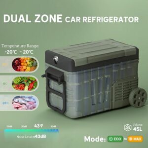 Electric Cool Box -20℃-20℃ with Wheels and LED Light