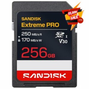 SANDISK Extreme PRO SD UHS-I Card 256GB (up to 250MB/s read speed and 170MB/s write speed