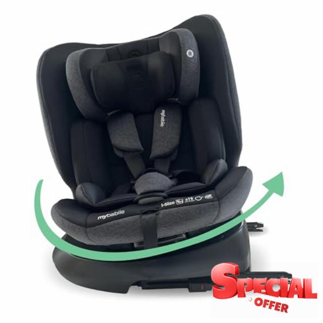 My Babiie MBCS200 360° Spin R129 Baby Car Seat – Top Tether