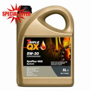 Triple QX SynPlus 5W-30 Fully Synthetic Engine Oil 5L Car Motor Oil ACEA C3 API SN 504.00 507.00 C3
