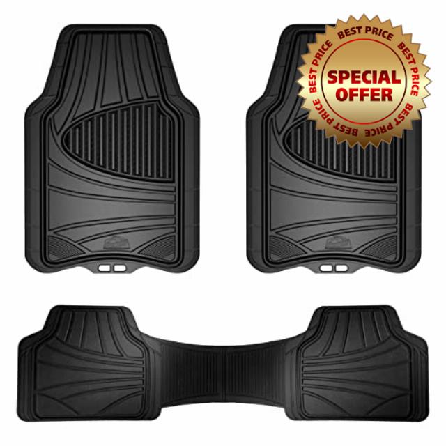 Armor All Custom Accessories Black Full-Coverage Floor Mats - All-Weather Protection