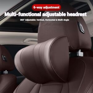 Headrest Safe for Vehicle For Travel (Black)