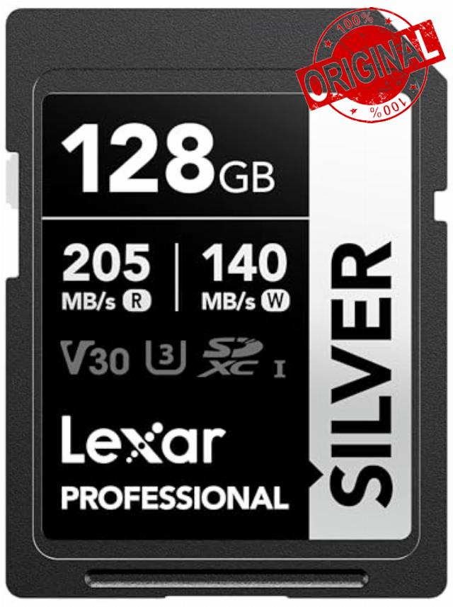 Lexar 128GB SD Card SILVER