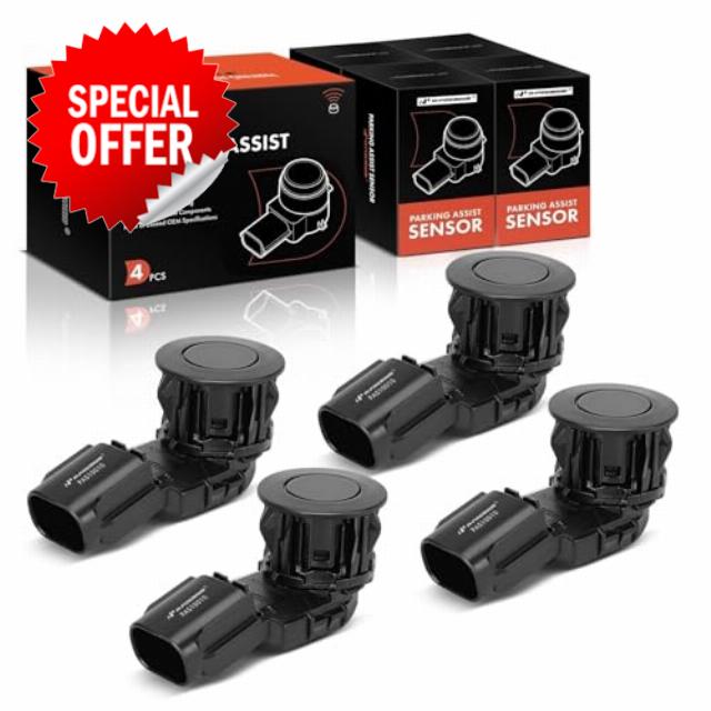 A-Premium 4-Piece Reverse Backup Parking Assist Sensor Compatible with Select Toyota Models - RAV4 2014-2018