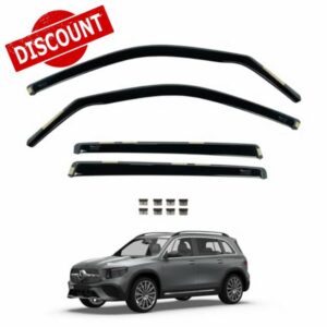 Team HEKO Wind Deflectors for Mercedes GLB 2019+ Front and Rear Set of Window Deflectors