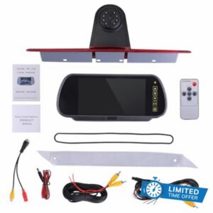 LICHENGTAI Brake Light Reverse Camera for Mercedes Benz Sprinter 2006-2018 3rd Brake Light Rear View Camera Backup Night Vision Reversing Camera 170 ° Wide Angle Waterproof Brake Lamp Parking Camera