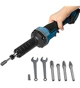 Cordless Die Grinder Compatible with Dewalt 20V Battery, Brushless Electric Straight Grinder with...