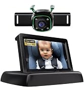 Wireless Reversing Camera Kit, 7" IPS Monitor with 1080P Reverse Camera Kit, IP69K Waterproof Wir...