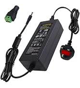 5V 10A 50W Universal Mains Power Supply Adapter, DC 5.5x2.5mm Barrel Plug Transformer with Multi ...